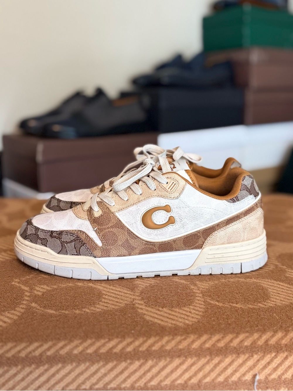 *pre-loved* COACH SoHo Sneaker in Mixed Signature